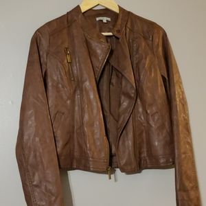 Faux leather jacket